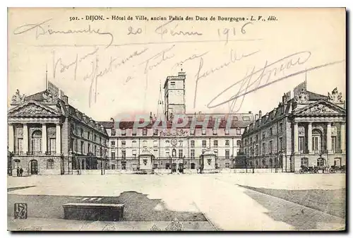 Cartes postales Dijon Hotel de Ville ancien Palais des Ducs de Bourgogne L V