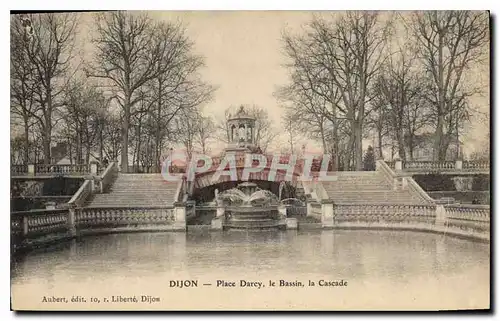 Cartes postales Dijon Place Darcy le Bassin la Cascade