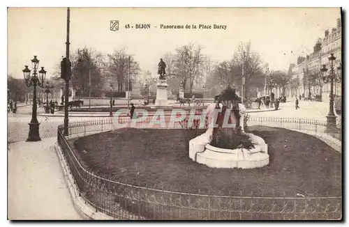 Ansichtskarte AK Dijon Panorama de la Place Darcy