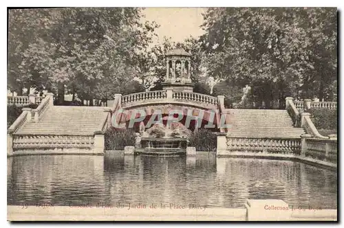 Ansichtskarte AK Dijon Cascade d'Eau du Jardin de la Place Darcy