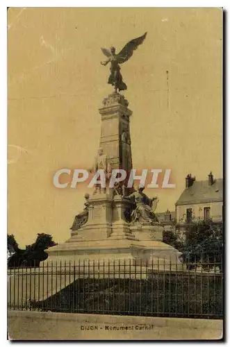 Ansichtskarte AK Dijon Monument Carnot (carte toil�e)