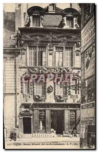 Cartes postales Dijon Maison Milsand dite des Ambassadeurs L V