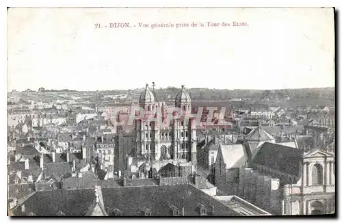 Cartes postales Dijon Vue generale prise de la Tour des Etats