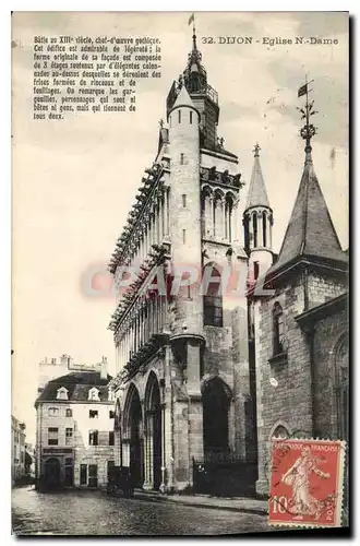 Cartes postales Dijon Eglise Notre Dame