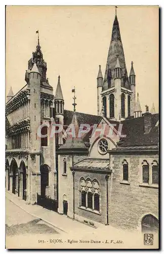 Cartes postales Dijon Eglise Notre Dame