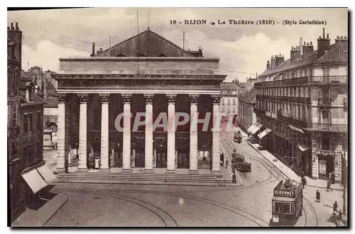 Ansichtskarte AK Dijon Le Theatre Tramway