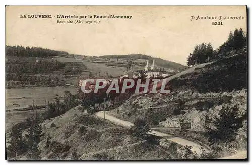 Ansichtskarte AK La Louvesc L'Arrivee par la Route d'Annonay