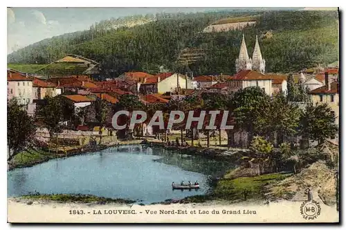 Cartes postales La Louvesc Vue Nord Est et Lac du Grand Lieu