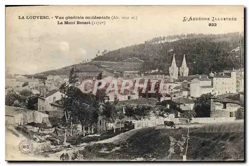 Cartes postales La Louvesc Vue generale occidentale Le Mont Besset