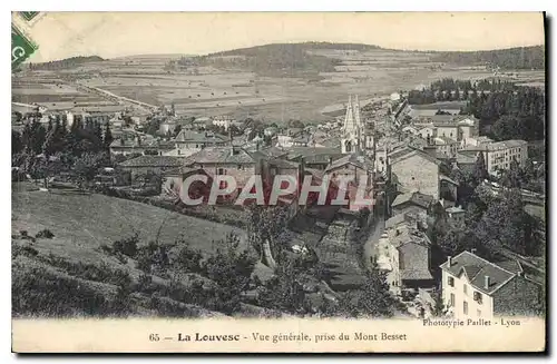 Cartes postales La Louvesc Vue generale prise du Mont Besset