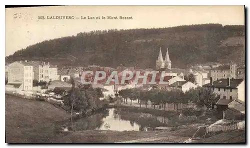 Ansichtskarte AK La Louvesc Le Lac et le Mont Besset