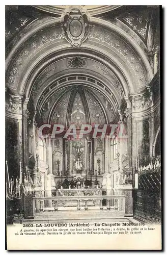 Cartes postales La Louvesc Ardeche La Chapelle Mortneire