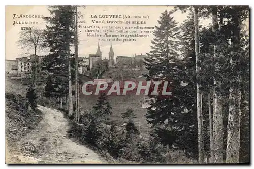 Cartes postales La Louvesc Vue a travers les sapins