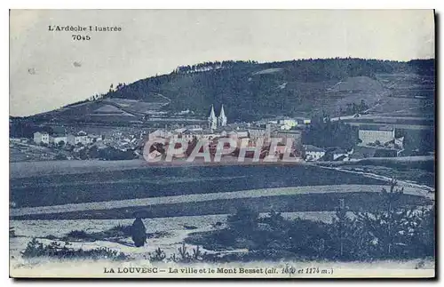 Ansichtskarte AK L'Ardeche Illustree La Louvesc La ville et le Mont Besset