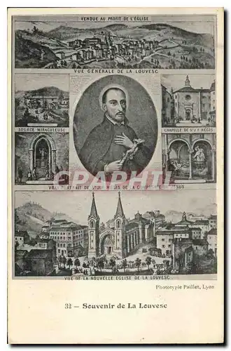 Cartes postales Vue de la Nouvelle Eglise de La Louvesc Souvenir de La Louvesc