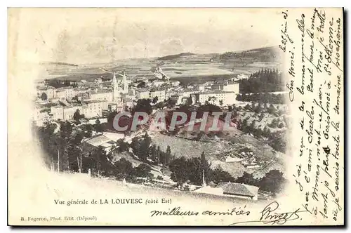 Cartes postales Vue generale de La Louvesc cote Est