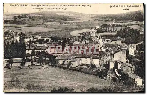 Ansichtskarte AK La Louvesc Vue generale prise du Mont Besset Montee de la Fontaine Saint Regis