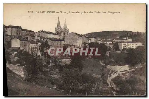 Cartes postales La Louvesc Vue generale prise du Bois des Elegants