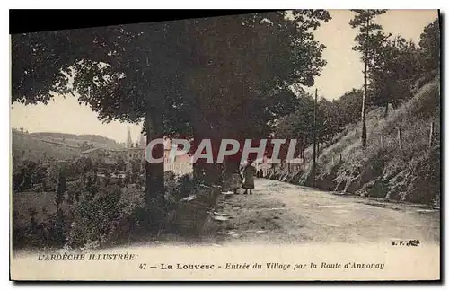 Ansichtskarte AK L'Ardeche Illustree La Louvesc Entree du Village par la Route d'Annonay