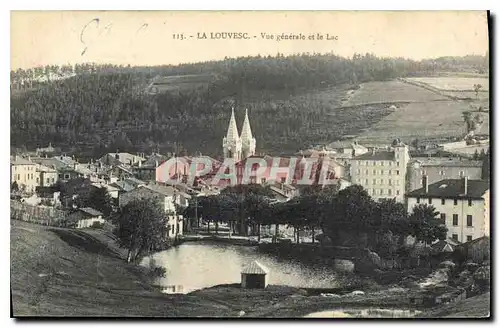 Ansichtskarte AK La Louvesc Vue generale et le Lac