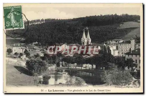 Ansichtskarte AK La Louvesc Vue generale et le Lac du Grand Lieu