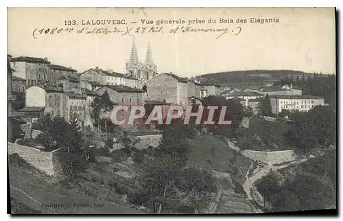 Cartes postales La Louvesc Vue generale prise du Bois des Elegants