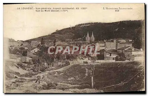 Cartes postales La Louvesc Vue generale Aspect occidental Vue du Mont Besset