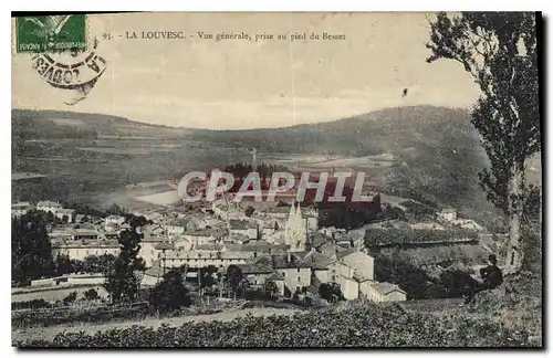 Cartes postales La Louvesc Vue generale prise au pied du Besset