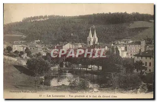 Ansichtskarte AK La Louvesc Vue generale et le Lac du Grand Lieu