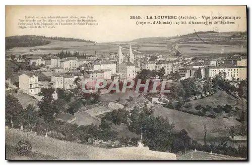 Ansichtskarte AK La Louvesc Ardeche Vue panoramique d'Annonay et de Dunieres