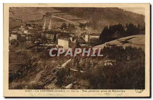 Ansichtskarte AK La Louvesc Ardeche Vue generale prise de Rochelipe