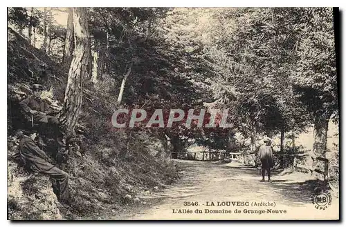 Cartes postales La Louvesc Ardeche L'Allee du Domaine de Grange Neuve