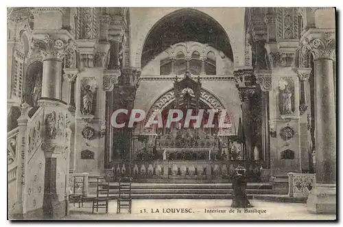 Ansichtskarte AK La Louvesc Interieur de la Basilique