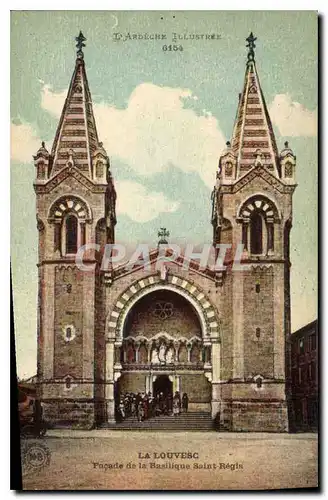 Cartes postales La Louvesc Facade de la Basilique Saint Regis