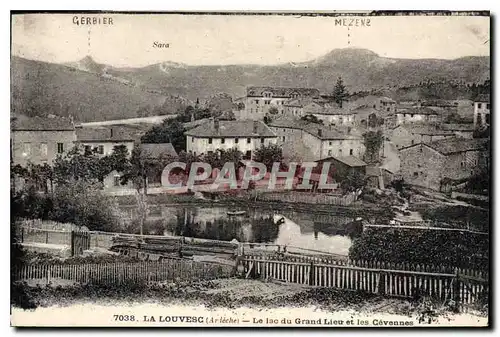 Cartes postales La Louvesc Ardeche Le lac du Grand Lieu et les Cevennes