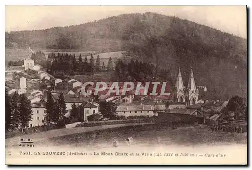 Ansichtskarte AK La Louvesc Ardeche Le Mont Chaix et la Ville Cure d'air