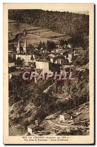 Cartes postales La Louvesc Ardeche Vue prise de Rochelipe Route d'Annonay