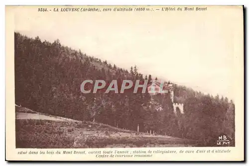 Cartes postales La Louvesc Ardeche cure d'altitude L'Hotel du Mont Besset