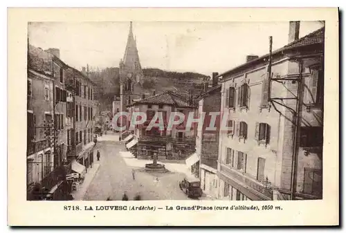 Ansichtskarte AK La Louvesc Ardeche La Grand Place cure d'altitude