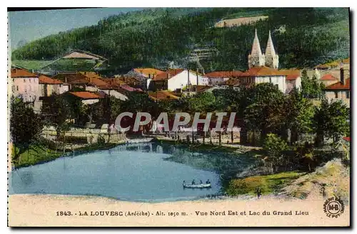 Ansichtskarte AK La Louvesc Ardeche Vue Nord Est et Lac du Grand Lieu