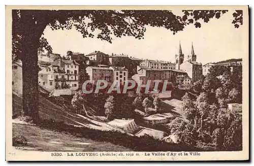 Cartes postales La Louvesc Ardeche La Vallee d'Ay et la Ville