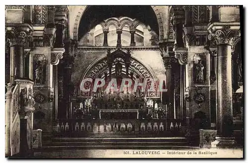 Cartes postales La Louvesc Interieur de la Basilique