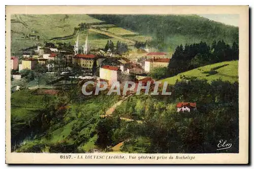 Ansichtskarte AK La Louvesc Ardeche Vue generale prise de Rochelipe