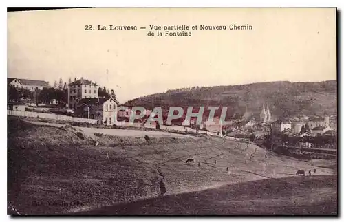 Ansichtskarte AK La Louvesc vue Partielle et Nouveau Chemin de la Fontaine