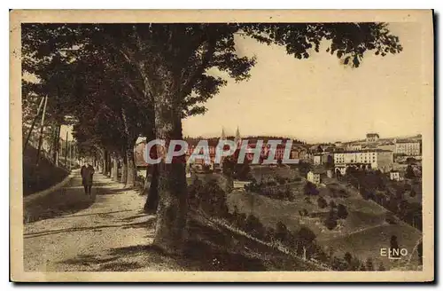 Ansichtskarte AK La Louvesc Ardeche Boulevard des Elegants et la Ville