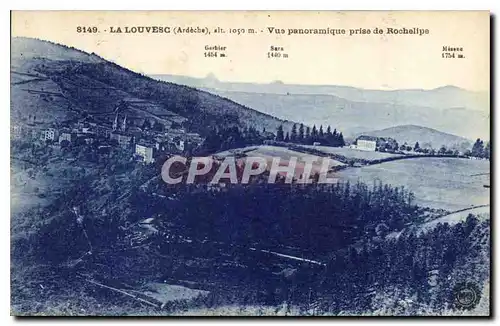 Cartes postales La Louvesc Ardeche vue Panoramique prise de Rochelipe