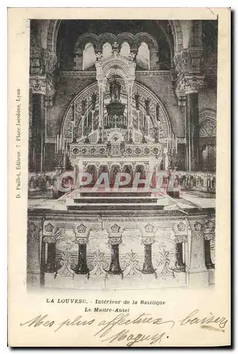 Cartes postales La Louvesc Interieur de la Basilique Le Maitre Autel