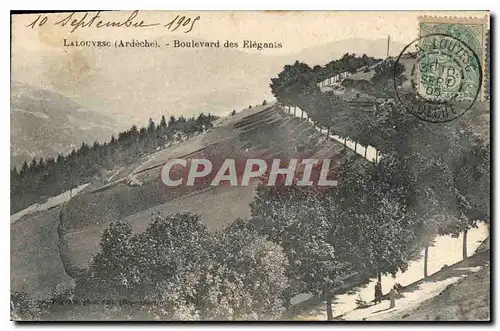 Cartes postales La Louvesc Ardeche Boulevard des Elegants