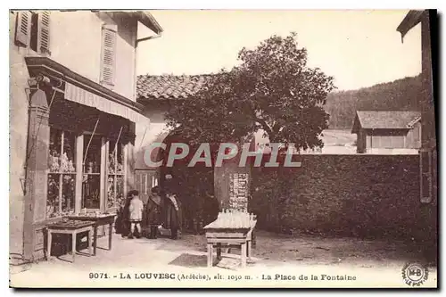 Cartes postales La Louvesc Ardeche La Place de la Fontaine