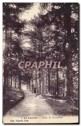 Cartes postales La Louvesc Allee de Versailles